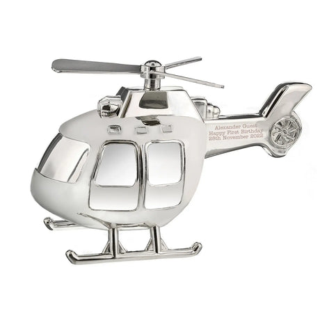 Personalised Helicopter Money Box - Money Boxes at Gift Moments