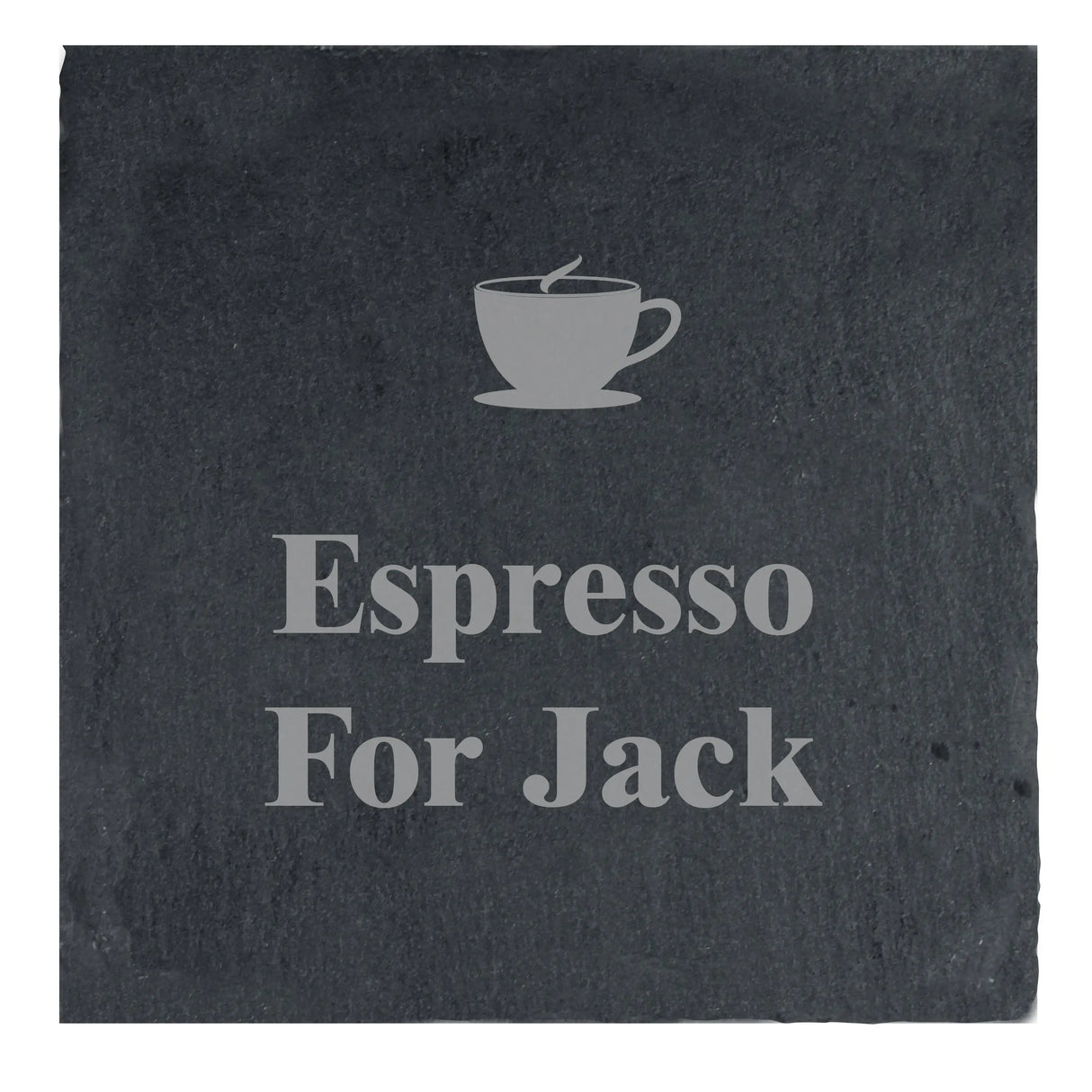 Personalised Slate Coaster with Cup Motif: 3 - Coasters By Gift Moments