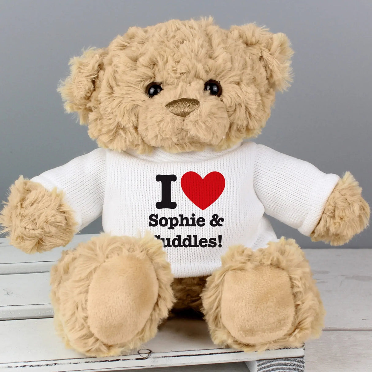 Personalised I Love... Teddy Bear - Teddy Bears & Soft Toys at Gift Moments