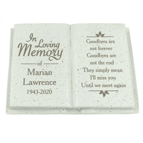 Personalised In Loving Memory Memorial Book - Memorials at Gift Moments