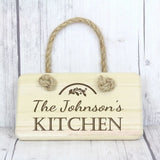 Personalised Wooden Kitchen Sign: 1 - Signs & Plaques By Gift Moments