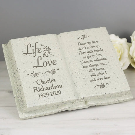 Personalised Life & Love Memorial Book - Memorials at Gift Moments