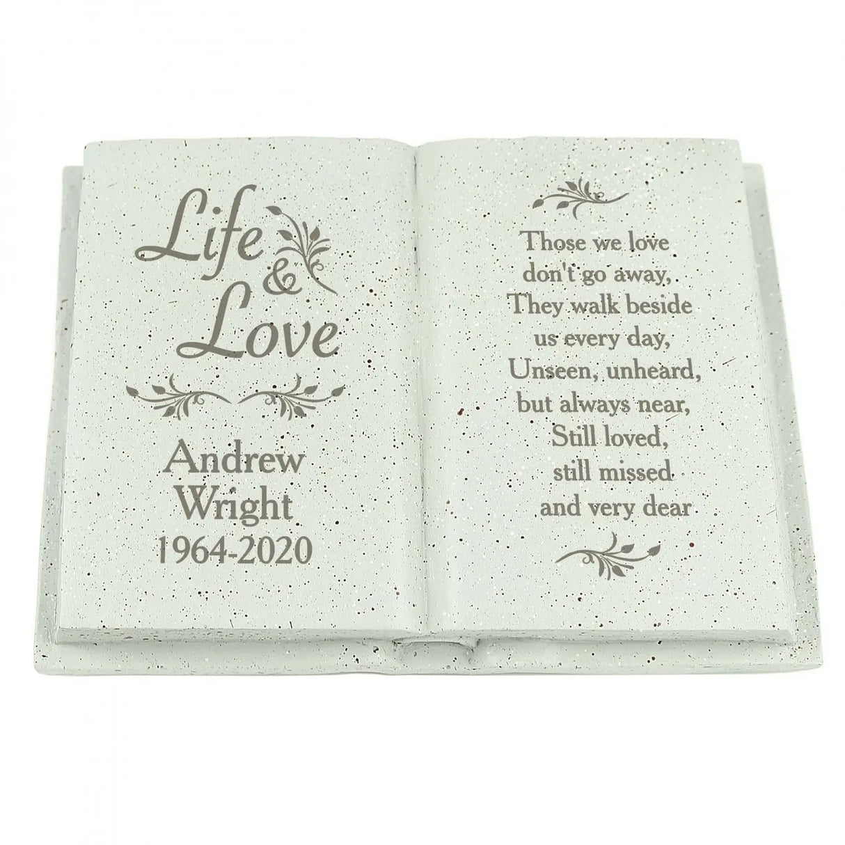 Personalised Life & Love Memorial Book - Memorials at Gift Moments