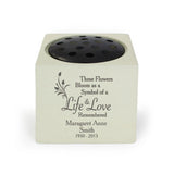 Personalised Life & Love Memorial Vase - Memorials at Gift Moments