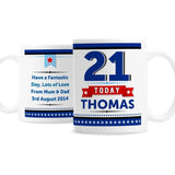 Personalised Birthday Star Mug: 2 - Mugs By Gift Moments