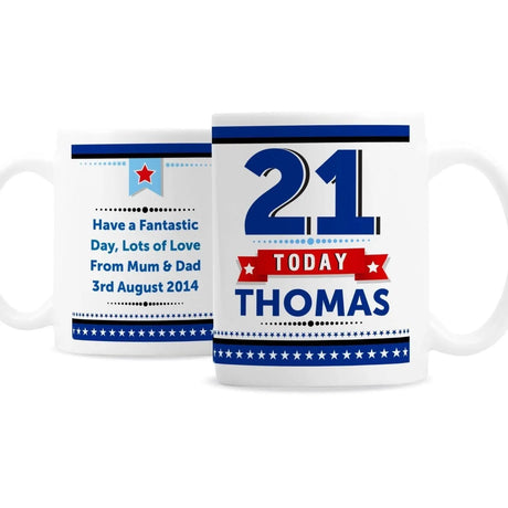 Personalised Birthday Star Mug - Mugs at Gift Moments