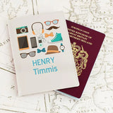 Personalised Male Essentials Cream Passport Holder - Travel Accessories at Gift Moments