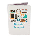 Personalised Male Essentials Cream Passport Holder - Travel Accessories at Gift Moments