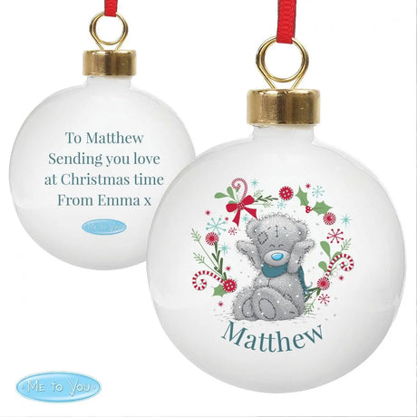 Personalised Me To You Christmas Bauble: 4 - Christmas Baubles