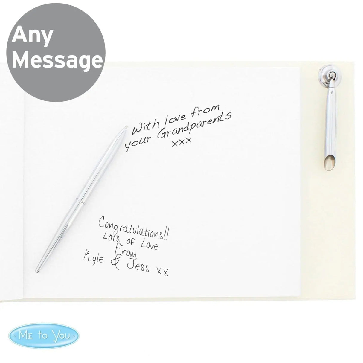 Personalised Religious Cross Guest Book & Pen - Guest Books at Gift Moments