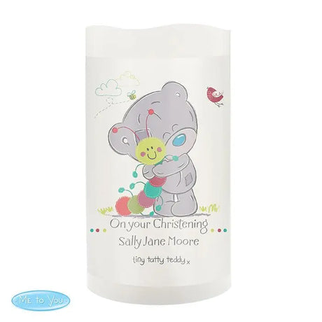 Personalised Tiny Tatty Teddy Cuddle Bug Nightlight LED Candle - LED Lighting at Gift Moments