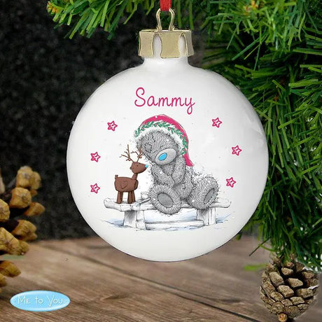 Personalised Me To You Reindeer Bauble: 3 - Christmas Baubles