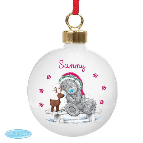 Personalised Me To You Reindeer Bauble: 5 - Christmas Baubles