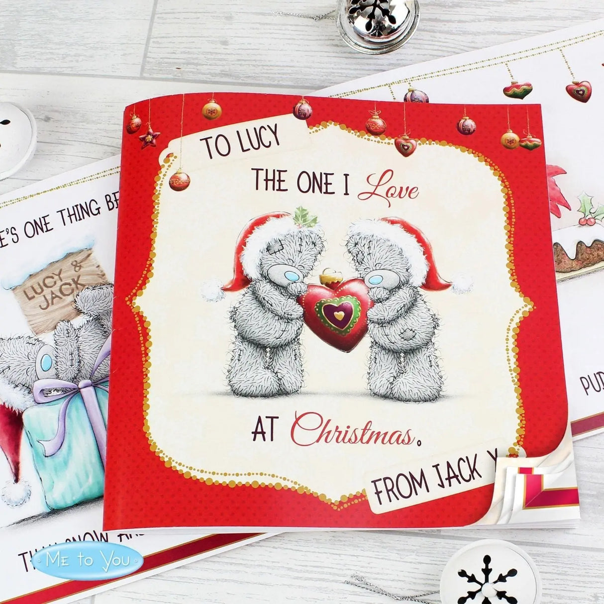 Personalised Me to You The One I Love at Christmas Poem Book - Books at Gift Moments