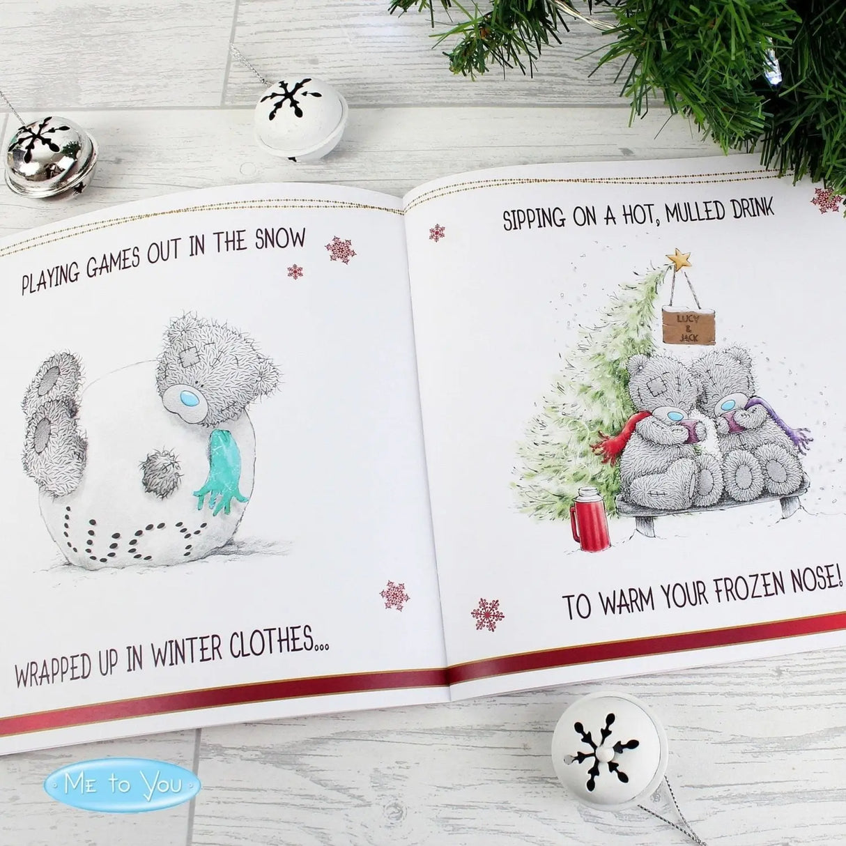 Personalised Me to You The One I Love at Christmas Poem Book - Books at Gift Moments