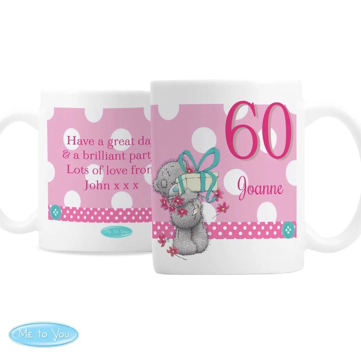 Personalised Me To You Birthday Big Age Female Mug - Mugs at Gift Moments