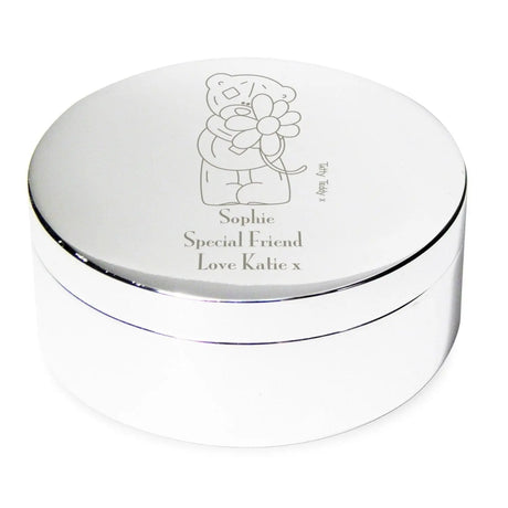 Personalised Me to You Flower Round Trinket Box - Trinket Boxes at Gift Moments