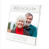 Personalised Silver Memories Photo Frame 6x4: 2 - Photo Frames By Gift Moments