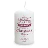 Personalised Merry Little Christmas Candle - Gift Moments
