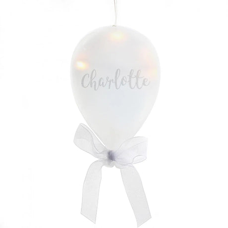 Personalised Name LED Glass Balloon - Gift Moments