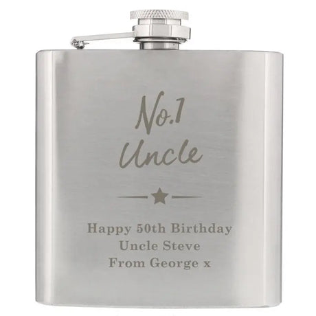 Personalised No.1 Hip Flask - Hip Flasks at Gift Moments