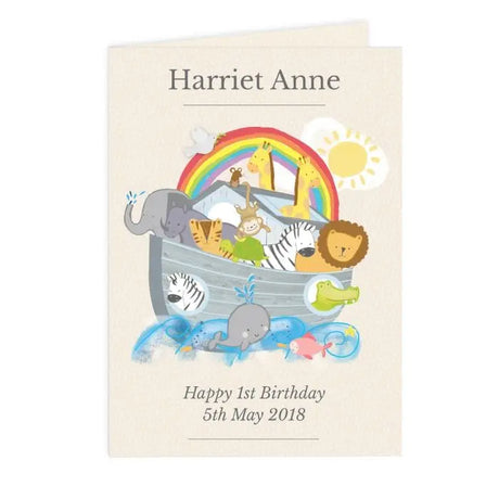 Personalised Noah's Ark Card - Greeting Cards at Gift Moments