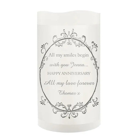 Personalised Ornate Frame LED Candle - LED Lighting at Gift Moments