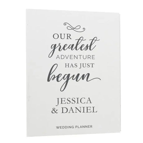 Personalised Our Greatest Adventure Wedding Planner - Calendars & Planners at Gift Moments