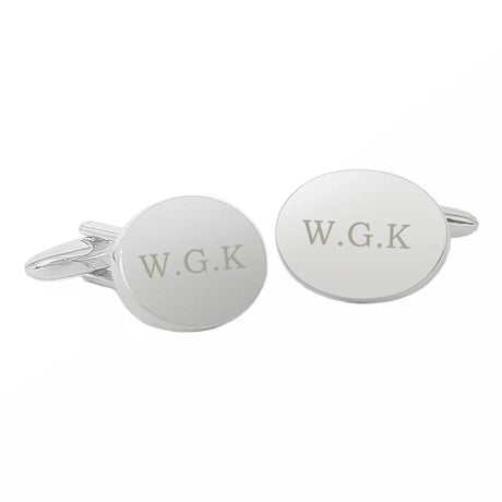 Personalised Oval Cufflinks - Cufflinks & Tie Slides at Gift Moments