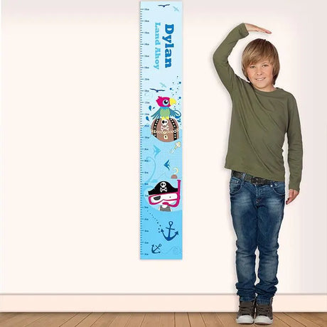 Personalised Pirate Height Chart - Height Charts at Gift Moments