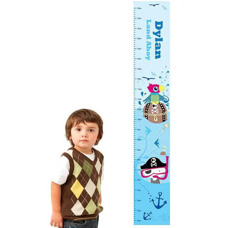 Personalised Pirate Height Chart - Height Charts at Gift Moments