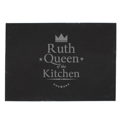 Personalised Queen of the Kitchen Slate Placemat - Placemats at Gift Moments