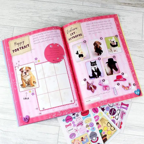 Personalised Rachael Hale Adorable Animals Activity Book With Stickers - Books at Gift Moments