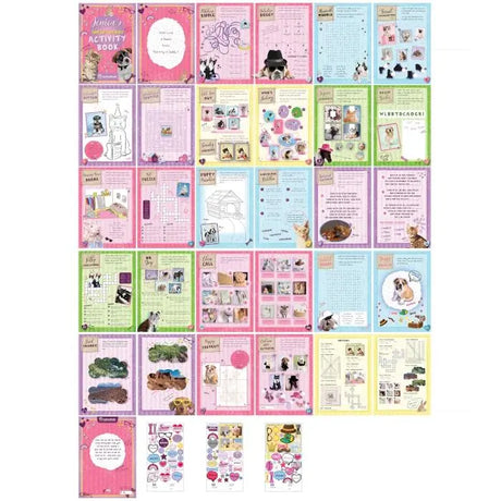 Personalised Rachael Hale Adorable Animals Activity Book With Stickers - Books at Gift Moments