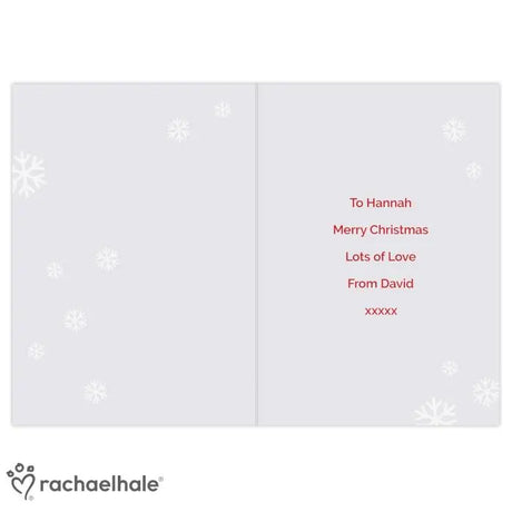 Personalised Rachael Hale Christmas Dachshund Through the Snow Card - Greeting Cards at Gift Moments