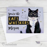 Personalised Rachael Hale You're the Cat's Whiskers Card - Greeting Cards at Gift Moments