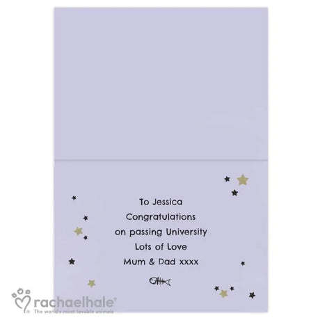 Personalised Rachael Hale You're the Cat's Whiskers Card - Greeting Cards at Gift Moments