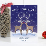 Personalised Reindeer Couple Card - Greeting Cards at Gift Moments