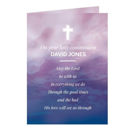 Personalised In Loving Memory Cross Card - Greeting Cards at Gift Moments