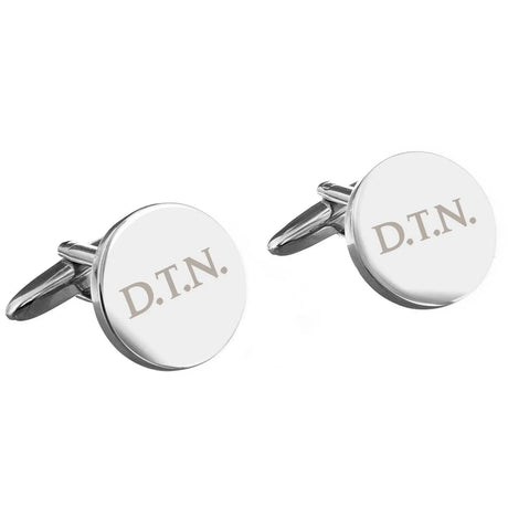 Personalised Round Cufflinks - Cufflinks & Tie Slides at Gift Moments