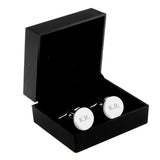 Personalised Round Silver Cufflinks - Gift Moments