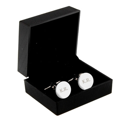 Personalised Round Cufflinks - Cufflinks & Tie Slides at Gift Moments