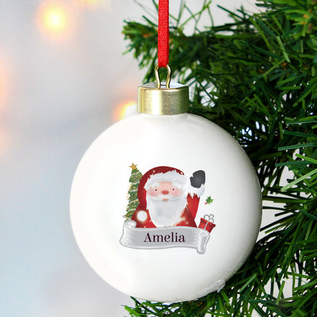 Personalised Santa Claus Bauble - Christmas Baubles at Gift Moments