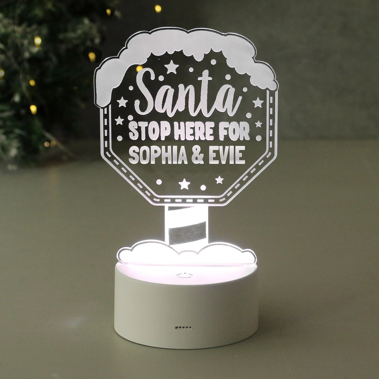 Personalised Santa Colour Changing Night Light - Gift Moments