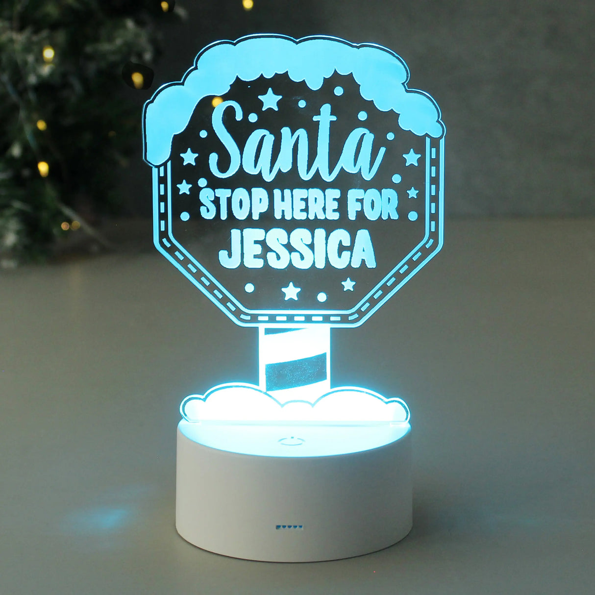 Personalised Santa Colour Changing Night Light - Gift Moments