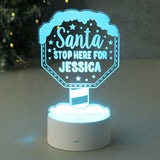 Personalised Santa Colour Changing Night Light - Gift Moments