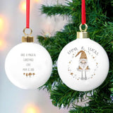 Personalised Scandinavian Christmas Gnome Bauble - Gift Moments