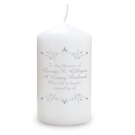 Personalised Sentiments Pillar Candle - Candles at Gift Moments