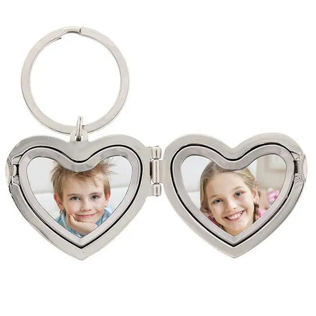 Personalised Heart Photoframe Keyring - Keyrings at Gift Moments