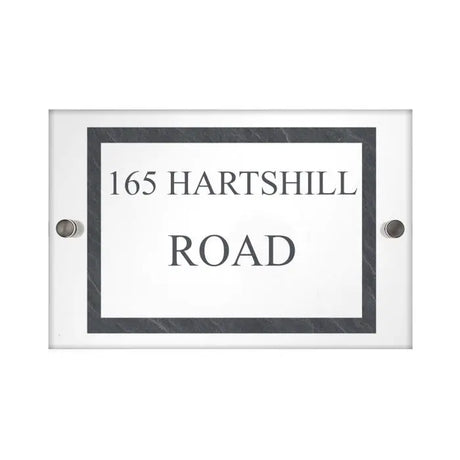 Personalised Slate Effect Acrylic House Sign - House Signs at Gift Moments